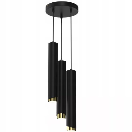 LAMPA SUFITOWA WISZĄCA TUBY METAL GU10 LOFT SPOT CZARNY SOPEL WARIANTY 1-PKT 2-PKT 3-PKT
