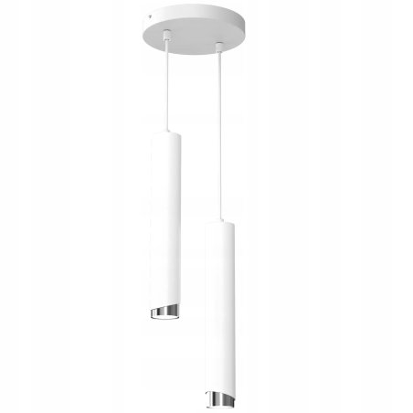 LAMPA SUFITOWA WISZĄCA TUBY METAL GU10 LOFT SPOT BIAŁY SOPEL 1-PKT 2-PKT 3-PKT