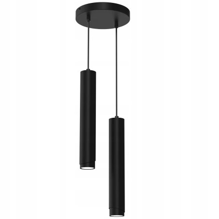 LAMPA SUFITOWA WISZĄCA TUBY METAL GU10 LOFT SPOT CZARNY SOPEL WARIANTY 1-PKT 2-PKT 3-PKT