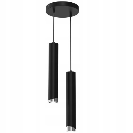 LAMPA SUFITOWA WISZĄCA TUBY METAL GU10 LOFT SPOT CZARNY SOPEL WARIANTY 1-PKT 2-PKT 3-PKT