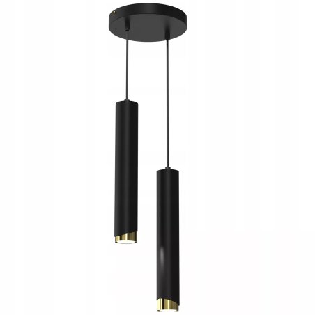 LAMPA SUFITOWA WISZĄCA TUBY METAL GU10 LOFT SPOT CZARNY SOPEL WARIANTY 1-PKT 2-PKT 3-PKT