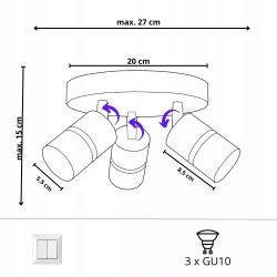 LAMPA SUFITOWA BEŻOWA KASZMIROWA NA KOLE WARIANTY