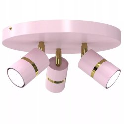 DZIECIĘCA LAMPA PLAFON REGULOWANY SPOT LED GU10 ZŁOTY