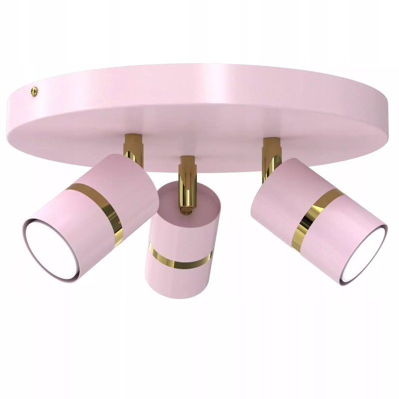 DZIECIĘCA LAMPA PLAFON REGULOWANY SPOT LED GU10 ZŁOTY