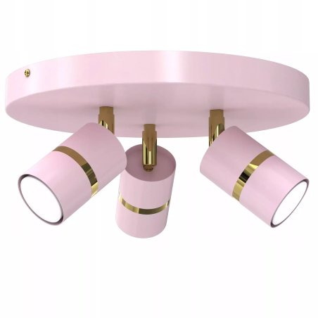 DZIECIĘCA LAMPA PLAFON REGULOWANY SPOT LED GU10 ZŁOTY