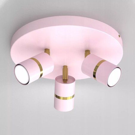 DZIECIĘCA LAMPA PLAFON REGULOWANY SPOT LED GU10 ZŁOTY