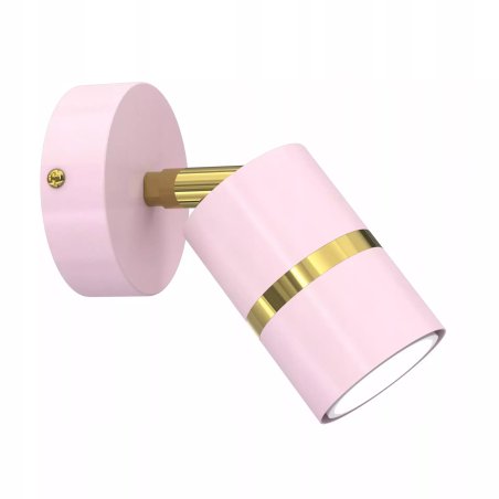 DZIECIĘCA LAMPA KINKIET REGULOWANY SPOT LED GU10 ZŁOTY