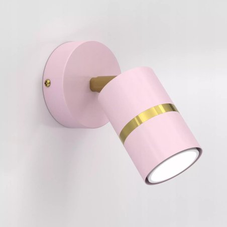 DZIECIĘCA LAMPA KINKIET REGULOWANY SPOT LED GU10 ZŁOTY