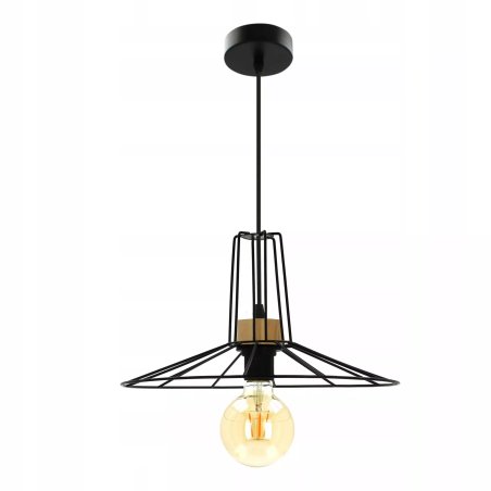STYLOWA LAMPA WISZĄCA SUFITOWA DO SALONU JADALNI KLOSZ DRUT LOFT E27 35 CM 50 CM 55 CM