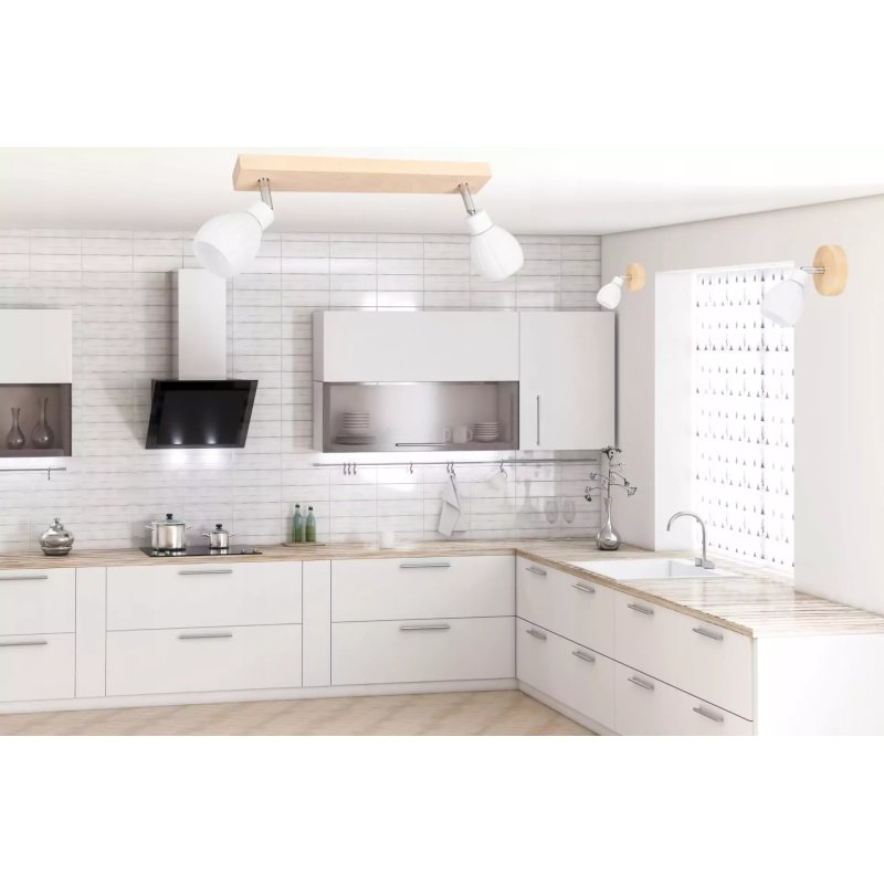 Talea Plafon sufitowy 4xG9 Gratis LED 300lm 2700K 3W Brzoza/Biały/Biały