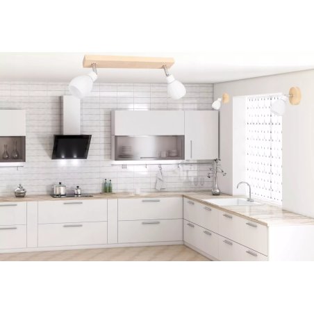 Plafon Kinkiet + 1xG9 LED 300lm 2700K 3W Dąb Olejowany/Satyna /Biały Plafon Kinkiet + 1xG9 LED 300lm 2700K 3W Dąb Olejowany/Satyna /Biały