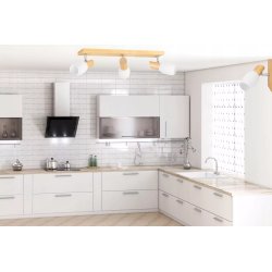 LAMPA SUFITOWA PLAFON NA DREWNO SPOT LISTWA BRZOZA REGULOWANA E14