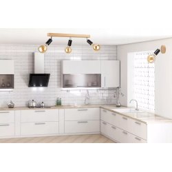 LAMPA SUFITOWA PLAFON DĄB SPOT LISTWA REGULOWANA