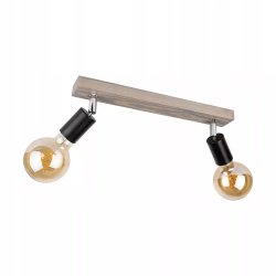 LAMPA SUFITOWA PLAFON NA DREWNO SPOT LISTWA REGULOWANA E27