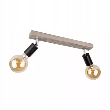 LAMPA SUFITOWA PLAFON NA DREWNO SPOT LISTWA REGULOWANA E27
