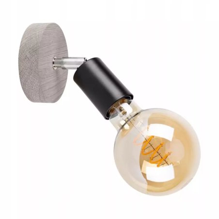 LAMPA SUFITOWA KINKIET ŚCIENNY PLAFON NA DREWNO SPOT LISTWA REGULOWANA E27