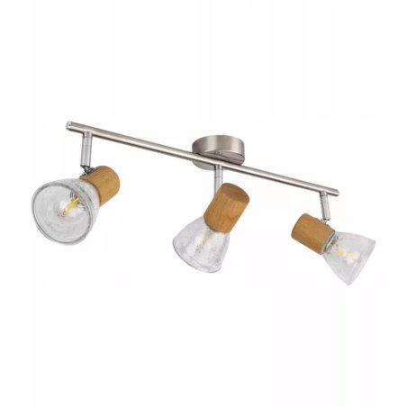 LAMPA SUFITOWA E14 PLAFON SPOT LISTWA REGULOWANA DĄB