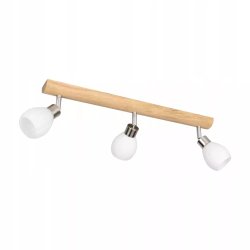 LAMPA SUFITOWA G9 PLAFON DĄB SPOT LISTWA REGULOWANA DĄB - GRATIS