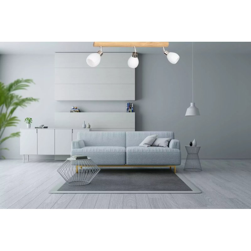 LAMPA SUFITOWA G9 PLAFON DĄB SPOT LISTWA REGULOWANA DĄB - GRATIS