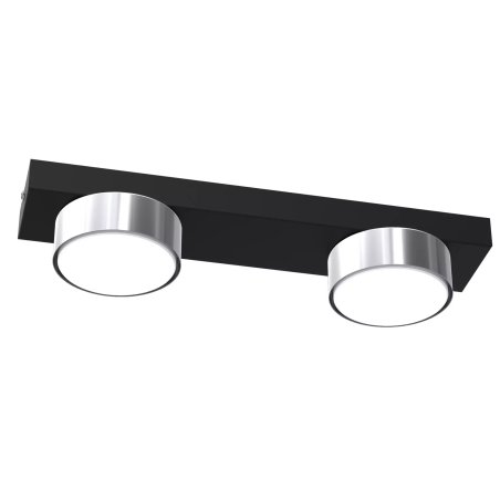 LAMPA DO SALONU SUFITOWA PLAFON LED LOFT GX53 CZARNA CHROM