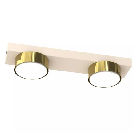 LAMPA DO SALONU SUFITOWA PLAFON LED LOFT GX53 BEŻ ECRU SPOT KASZMIR