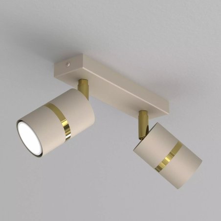 LAMPA SUFITOWA REFLEKTOR PLAFON GU10 BEŻ KASZMIR WARIANTY