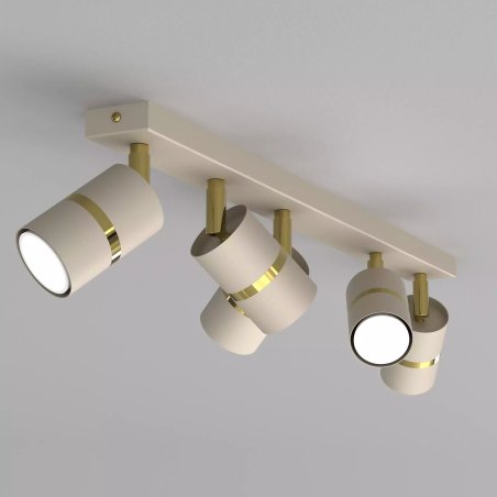 LAMPA SUFITOWA REFLEKTOR PLAFON GU10 BEŻ KASZMIR WARIANTY