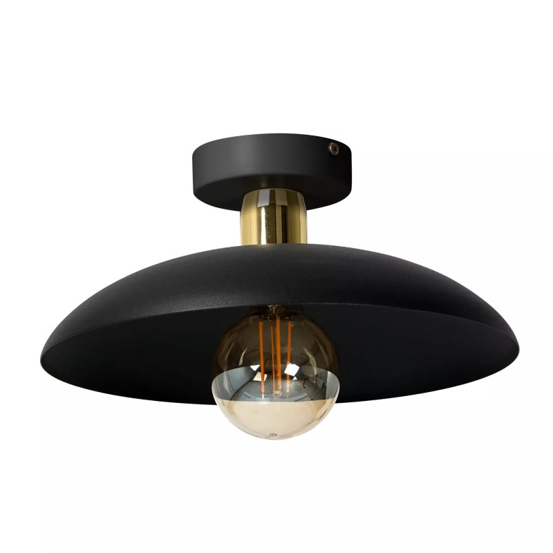 PLAFON LAMPA SUFITOWA ŻYRANDOL LOFT LED BEŻ GOLD E27 DUŻY KLOSZ KOLORY