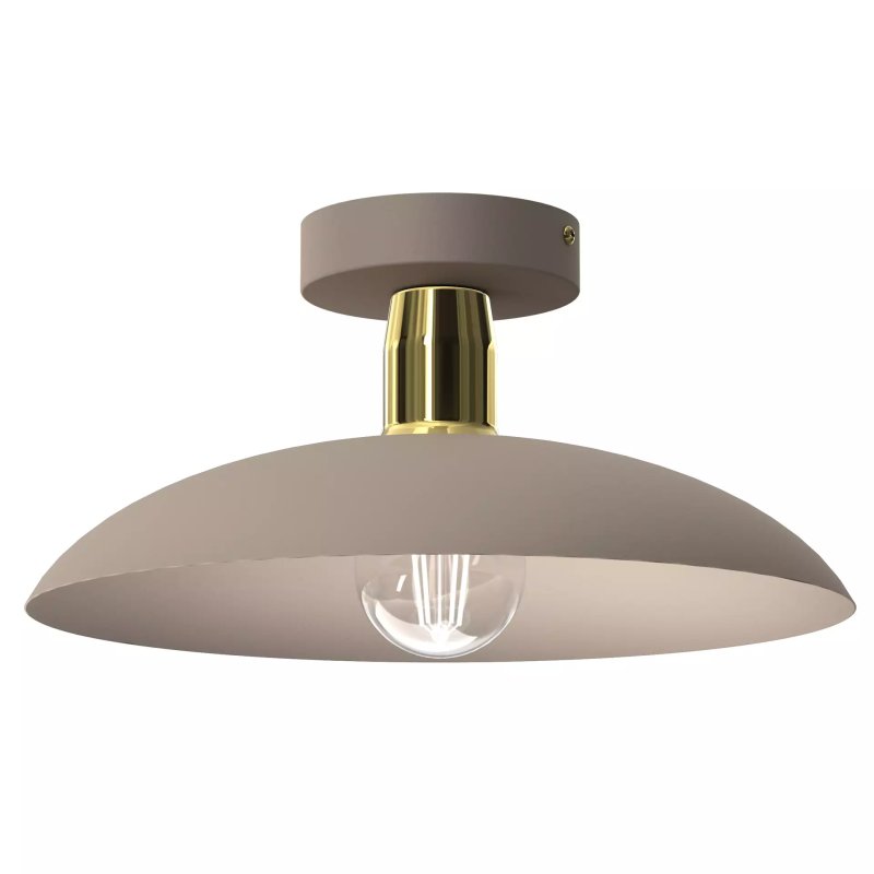 PLAFON LAMPA SUFITOWA ŻYRANDOL LOFT LED BEŻ GOLD E27 DUŻY KLOSZ KOLORY