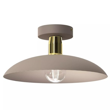 PLAFON LAMPA SUFITOWA ŻYRANDOL LOFT LED BEŻ GOLD E27 DUŻY KLOSZ KOLORY