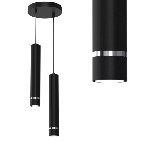 LAMPA WISZĄCA SUFITOWA TUBA ZWIS METAL GU10 LED SOPEL 1-pkt 2-pkt 3-pkt WARIANTY