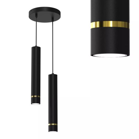 LAMPA WISZĄCA SUFITOWA TUBA ZWIS METAL GU10 LED SOPEL 1-pkt 2-pkt 3-pkt WARIANTY