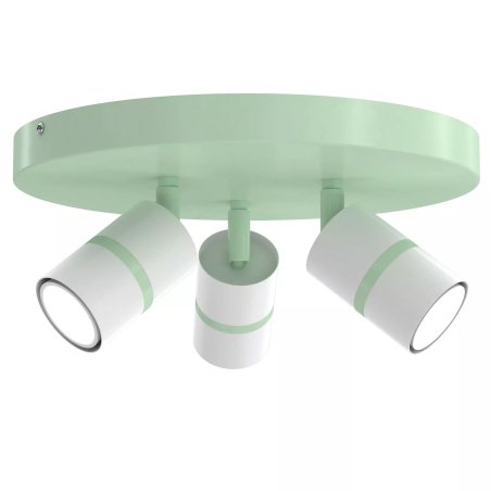DZIECIĘCA LAMPA PLAFON SUFITOWA ŻYRANDOL LED GU10 1-PKT 3-PKT NIEBIESKA / RÓŻOWA / ZIELONA