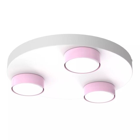 LAMPA ŚCIENNA SUFITOWA LED PLAFON NA KOLE SPOT NIEBIESKI / RÓŻOWY