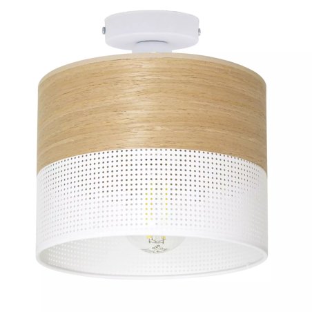 LAMPA SUFITOWA AŻUROWY ABAŻUR Z DZIURKAMI PLAFON KOLORY 30CM / 20CM