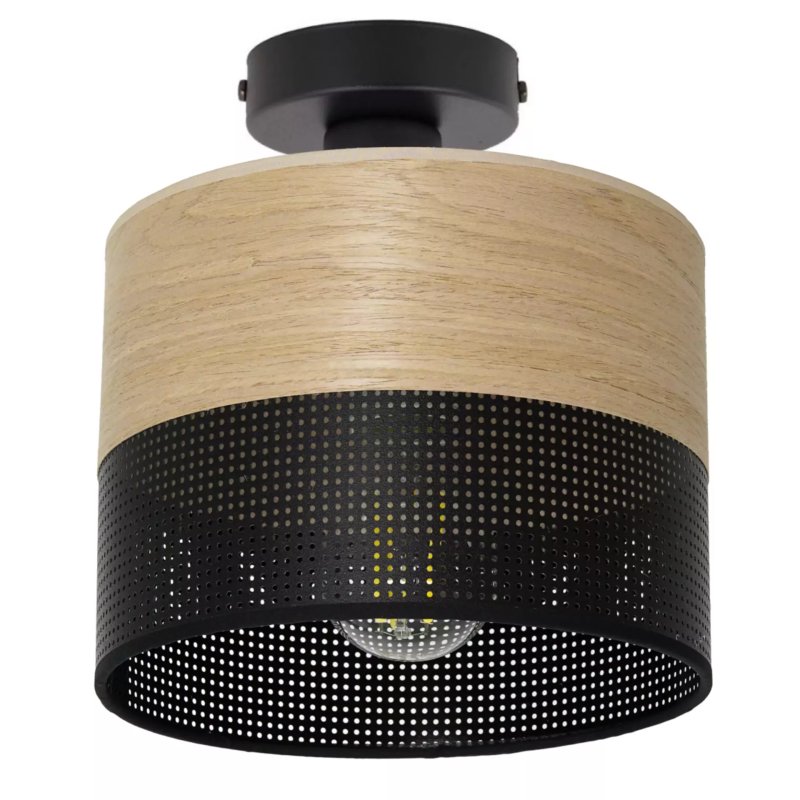 LAMPA SUFITOWA AŻUROWY ABAŻUR Z DZIURKAMI PLAFON KOLORY 30CM / 20CM