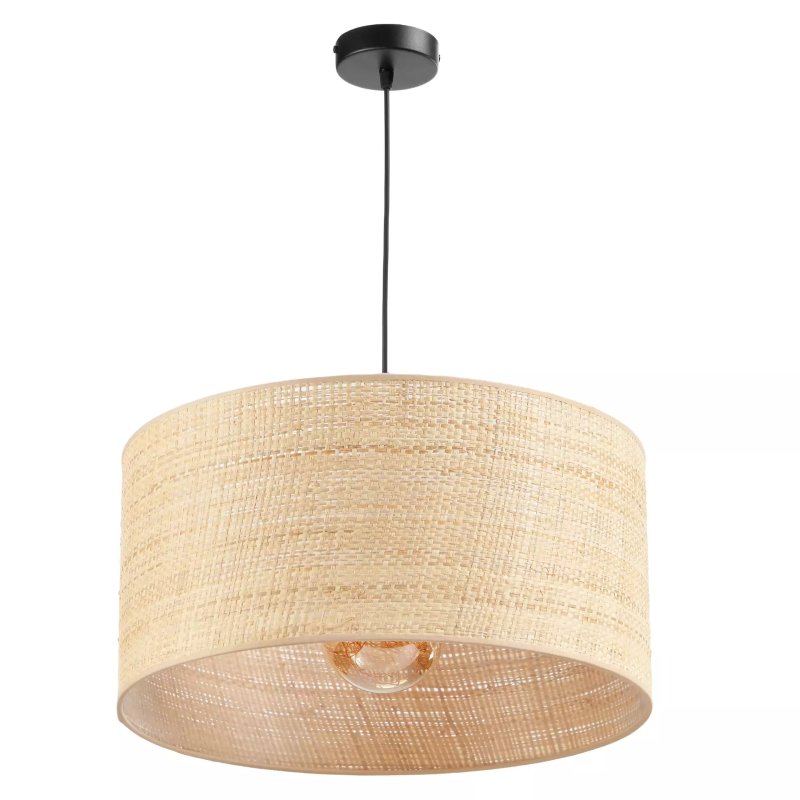 LAMPA WISZĄCA 1PŁ SUFITOWA ABAŻUR RATAN RATTAN LED WARIANTY 15 CM 20 CM 30 CM 40 CM