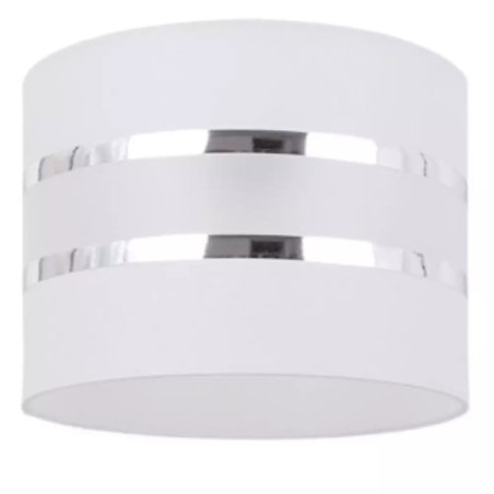ABAŻUR WALEC DO LAMPY WISZĄCEJ STOJĄCEJ KINKIETU CZARNY / BIAŁY