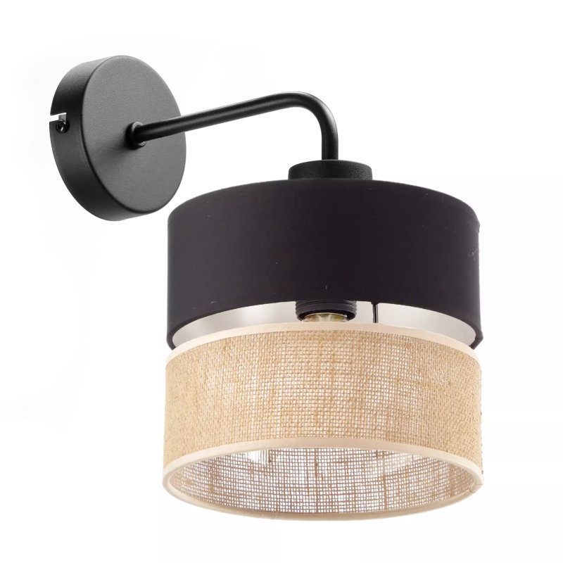 LAMPA ŚCIENNA KINKIET JUTA BOHO JUTOWA DUO PASY