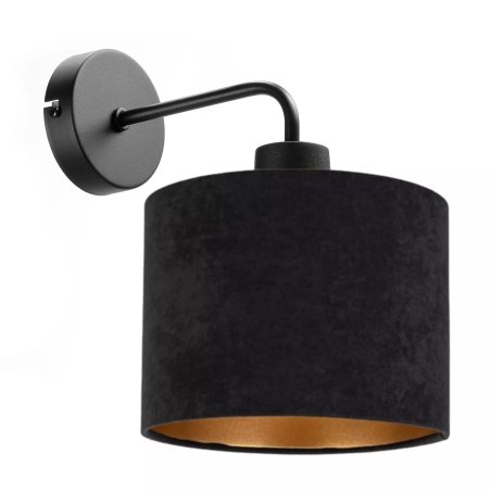 KINKIET ŚCIENNY ZAMSZ ABAŻUR WELUR ZŁOY ŚRODEK WARIANTY