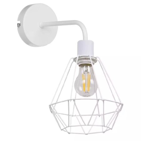 LAMPA NOCNA KINKIET ŚCIENNY METAL DIAMENT LOFT LED