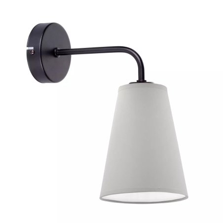 KINKIET LAMPKA ŚCIENNA ABŻUR STOŻEK WTYCZKA E27 REGULOWANY