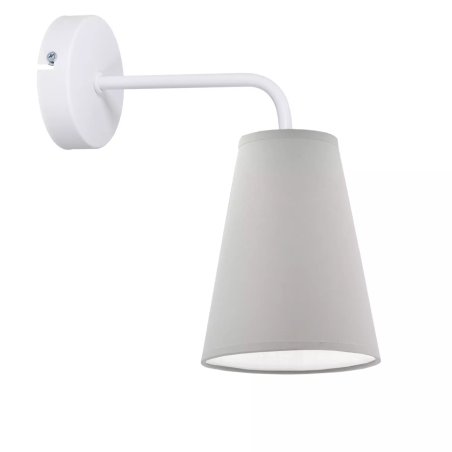 KINKIET LAMPKA ŚCIENNA ABŻUR STOŻEK WTYCZKA E27 REGULOWANY