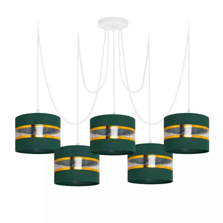 NOWOCZESNA LAMPA SUFITOWA WISZĄCA SPIDER GOLD