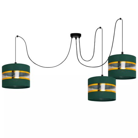 NOWOCZESNA LAMPA SUFITOWA WISZĄCA SPIDER GOLD