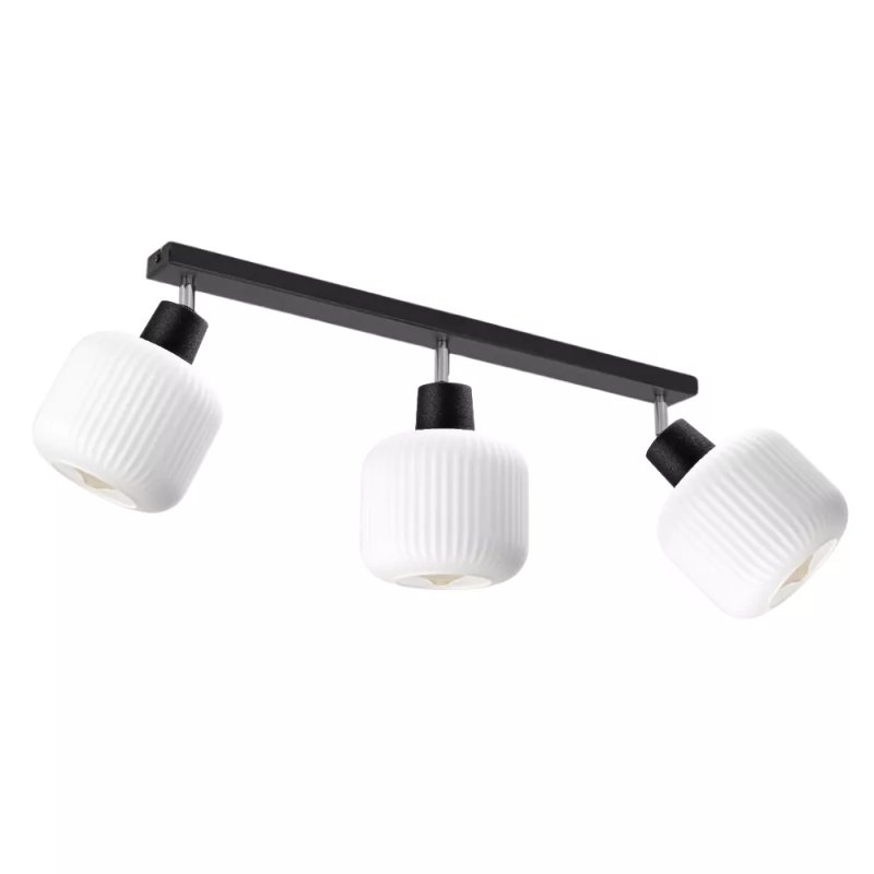 LAMPA SUFITOWA PLAFON SUFITOWY KLOSZ SZKLANY RYFLOWANY BECZKA PRĄŻKI E27 CHROM