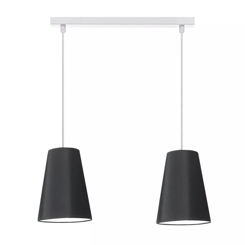 LISTWA LAMPA WISZĄCA SUFITOWA ABAŻUR STOŻEK KOLORY E27