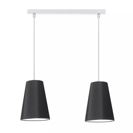 LISTWA LAMPA WISZĄCA SUFITOWA ABAŻUR STOŻEK KOLORY E27