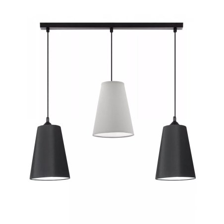 LISTWA LAMPA WISZĄCA SUFITOWA ABAŻUR STOŻEK KOLORY E27
