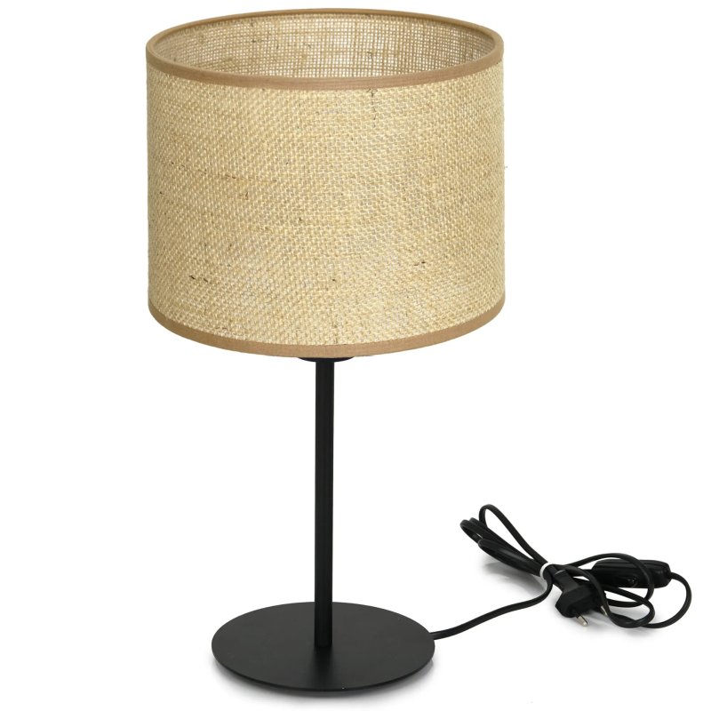SKANDYNAWSKA LAMPKA NOCNA STOŁOWA BIURKOWA JUTA